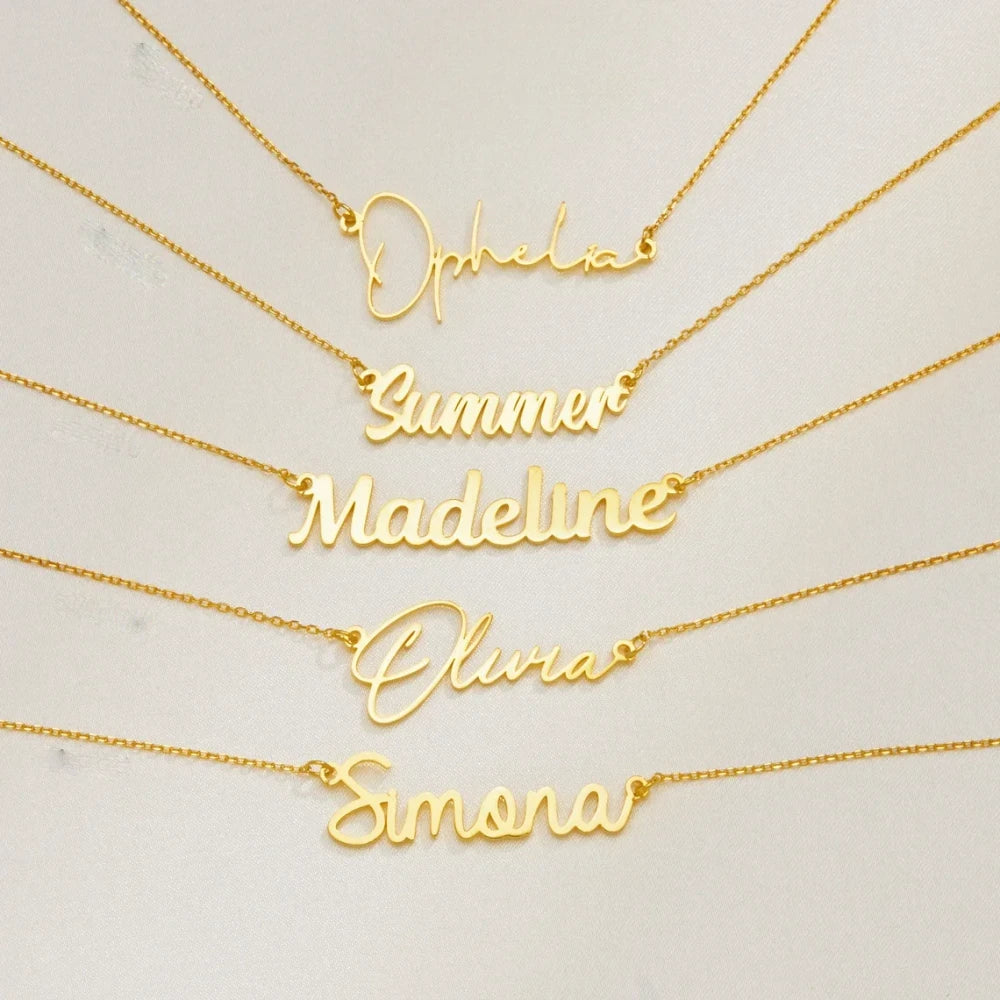 Personalized Cursive Name Necklace